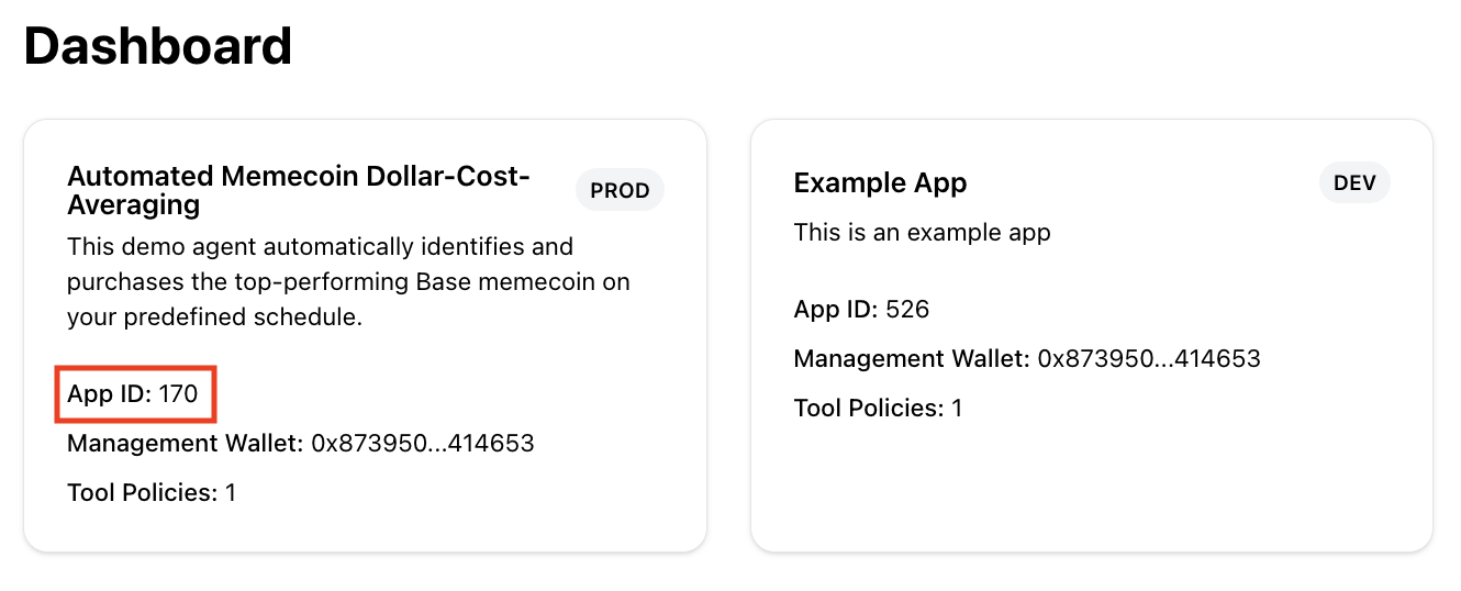 Vincent App Dashboard