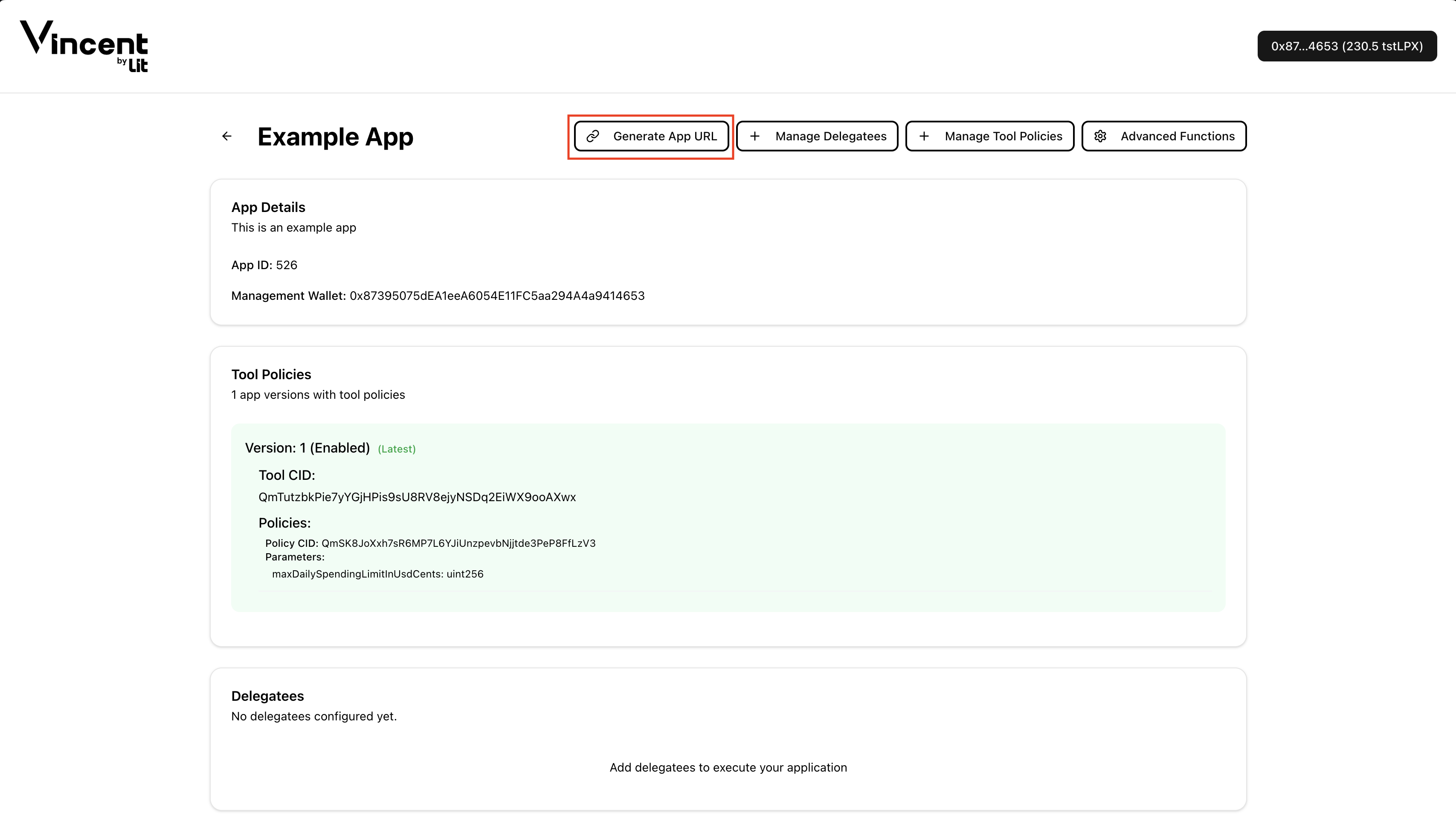 Generate App URL