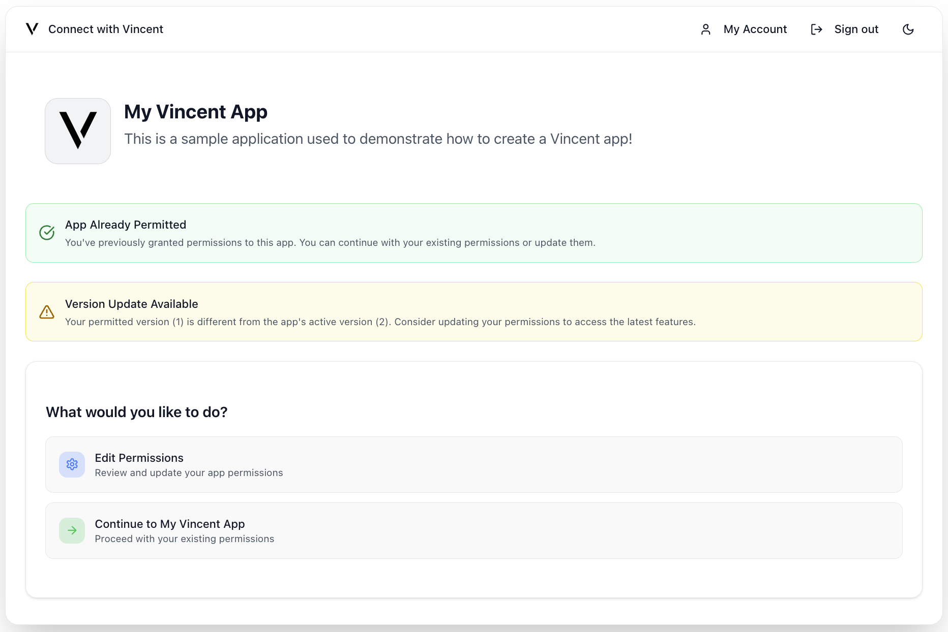 New App Version Available